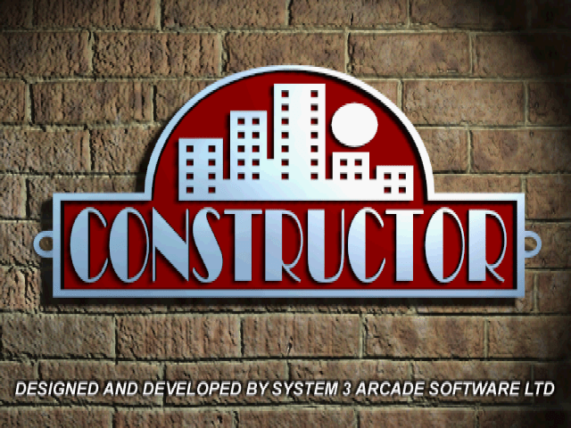 Constructor title screen for Playstation